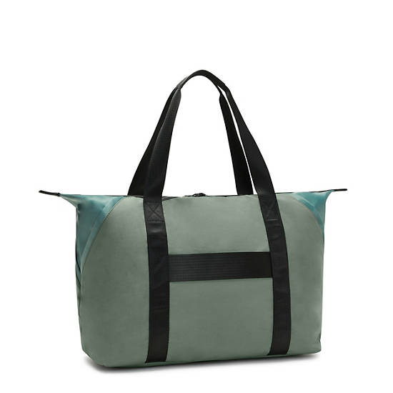 Kipling Art Medium Classic Tote Bags Fern Green Mix | CA 1762RV